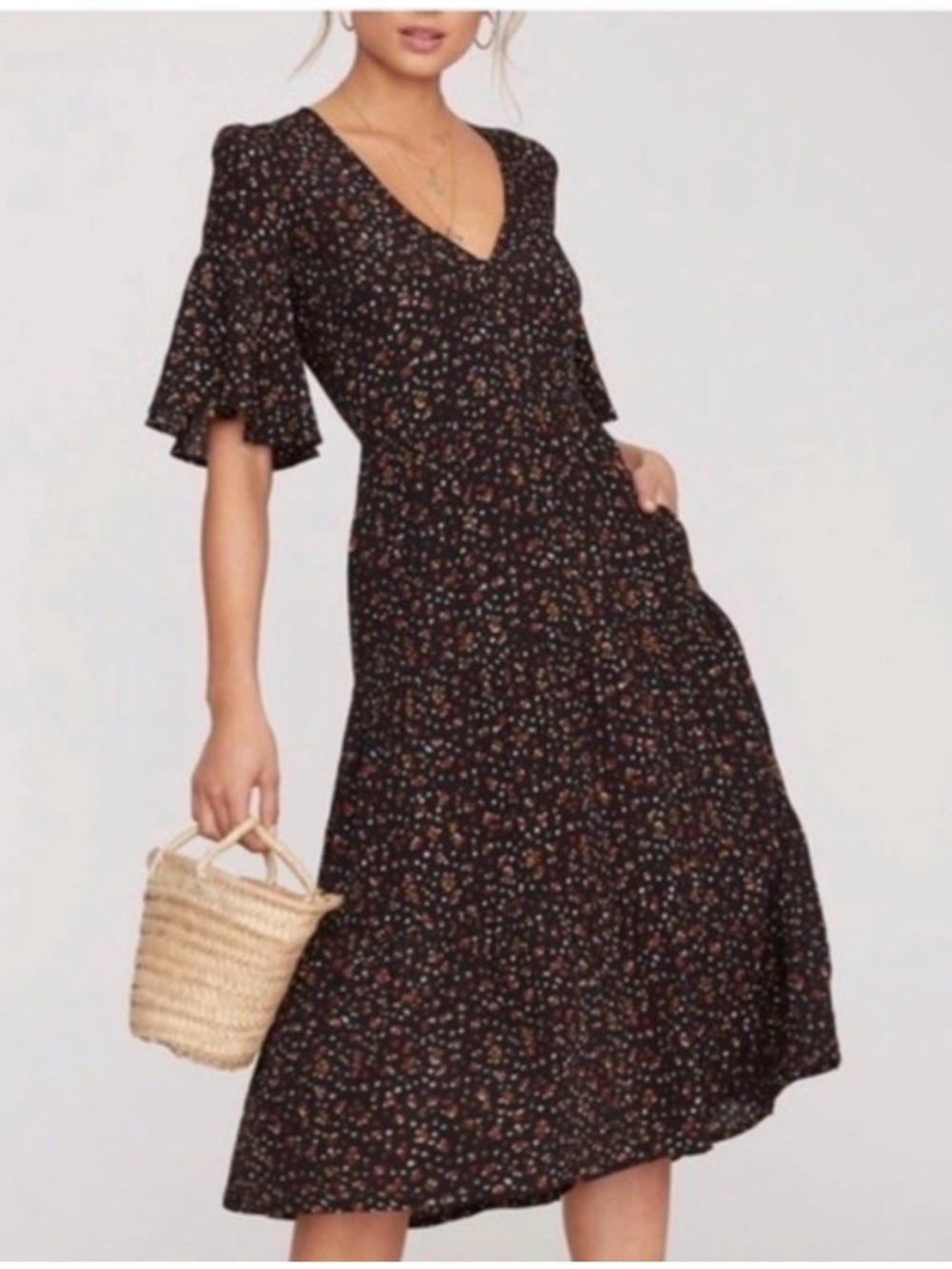 Faithfull the Brand Melia Midi Dress - Small